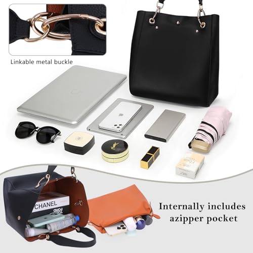 Bolso Tote para Mujer Voeveg Cuero Extra Grande miniatura 6