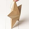 Pack of 24 Paper Mache Dimensional Star Ornaments - DIY Papier Mache Star Decorations Cardboard Kraft Stars for Christmas Craft Projects or Holiday Decor (8 inches x 8 inches) #3