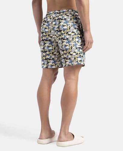 Image of Jockey US57 Men Super Combed Mercerized Cotton Woven Printed Boxer Shorts with Side Pockets (Pack of 2, Prints May Vary)