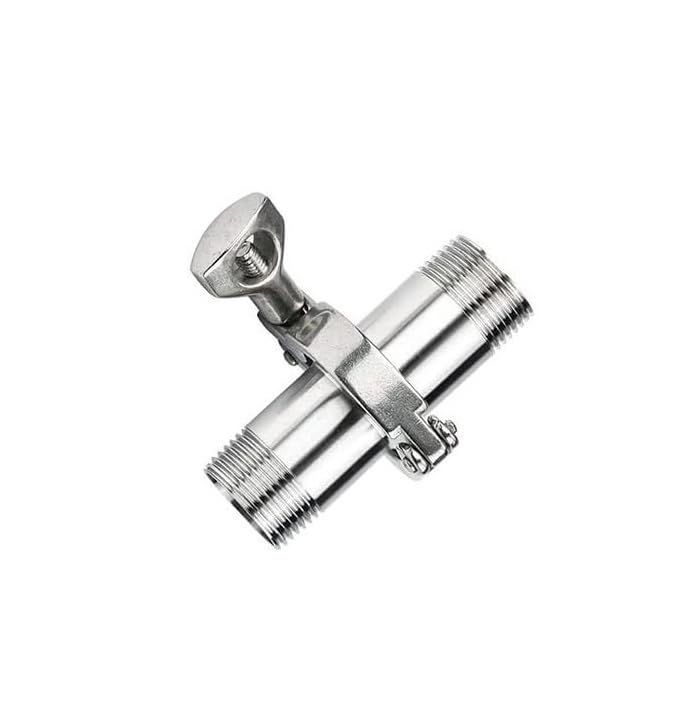 Adaptador de virola de rosca tri-clamp DN15 de acero 304 con junta para líquidos