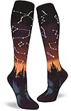 ModSocks Women's Constellations Knee Socks in Afterglow
