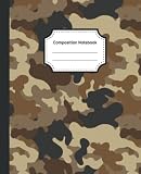 Composition Notebook: Rocky Desert Camo - Slim Softcover - lined pages (wide ruled)