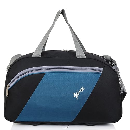 Image of PERFECT STAR 40L Duffle Bags for travellings | Carry Bag for Women Travel | Bag for travellin | Travel Bag for man | Luggage Bags for Women (Black Blue)