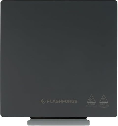FLASHFORGE Adventurer 5M/5M Pro/AD5X Smooth PEI Build Plate, Magnetic Flexible Heated Bed Platform - Tool-Free Removal, Auto Separation After Cooling, Glue-Free Printing for PLA/PETG/TPU/CF