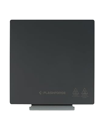 FLASHFORGE Adventurer 5M/5M Pro/AD5X Smooth PEI Build Plate, Magnetic Flexible Heated Bed Platform - Tool-Free Removal, Auto Separation After Cooling, Glue-Free Printing for PLA/PETG/TPU/CF