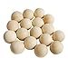 Produktbild 100er Pack Runde Holzperlen Unvollendet Kein Loch DIY Kunsthandwerk 20 / 25mm - holz, 20 mm