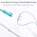 Luisddi 10 Pack High-Flow Soft Nasal Oxygen Cannula, Standard Connector 7 Ft, Green Tubing and Each Individual Packing