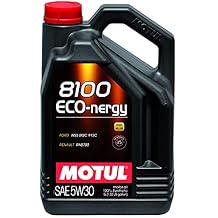 Motul 102898 Set of 8 8100 ECO-nergy 5W-30 Motor Oil 5-Liter Bottles