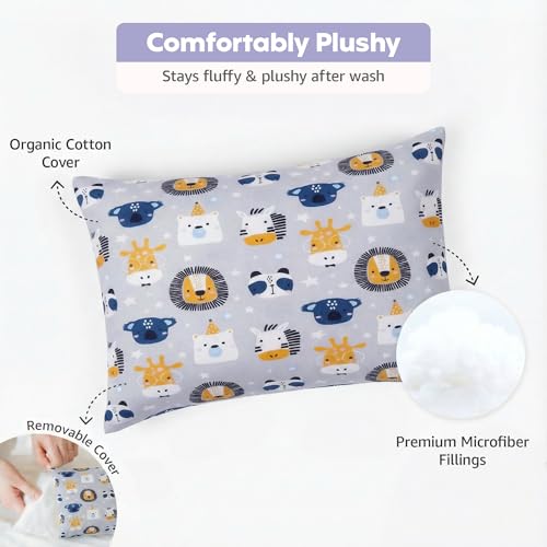 Image of A Cherry Soft Comfort Cushion for Toddlers (2+ Years) | Cotton Cover | Washable | Lightweight
