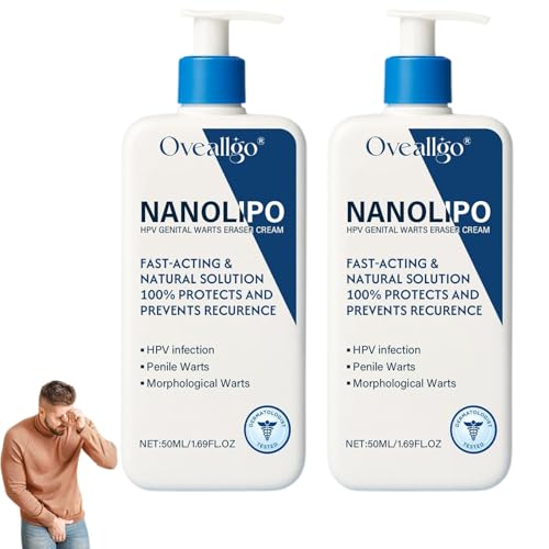 SpzV Oveallgo NanoLipo Warts Eraser Cream Professional Warts Relief Cream Mens GentX Relief cream - Soothing Intimate Skin - 50G (2)