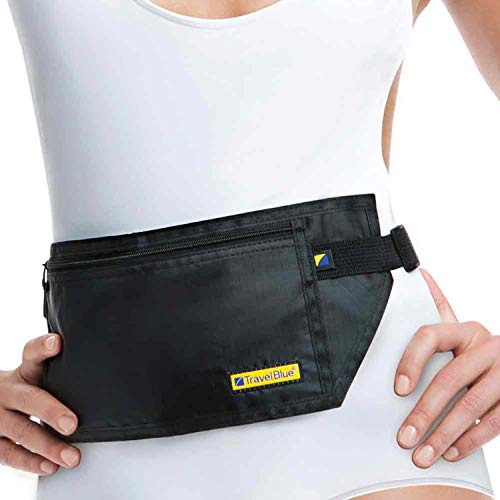Travel Blue Cinto de segurança para dinheiro, Preto, One Size, Cinto de segurança para dinheiro