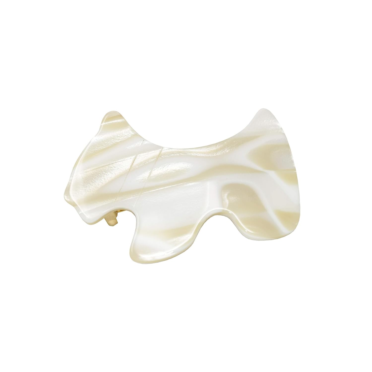 French Amie Scottish Puppy Small 2 Inches Celluloid Handmade Pearl Ivory