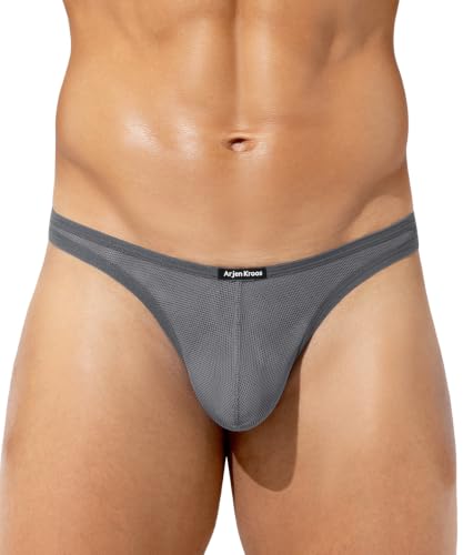 Arjen Kroos String Tanga Männer Transparente Herren Tanga Netz Sexy Unterwäsche für Mann G-String Unterhose Low-Rise Thong Herren