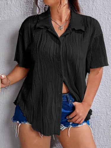 Image of GRECIILOOKS Women Poly Lycra Blend Stylish Korean Tops Oversized Shirts, Crop Tanks & Trendy Summer Wear | Casual Street Style Co-ord Tops