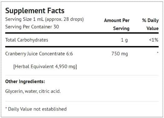 Botanic Choice Alcohol Free Liquid Extract Herbal Supplements, Cranberry, 1 Ounce : Health & Household