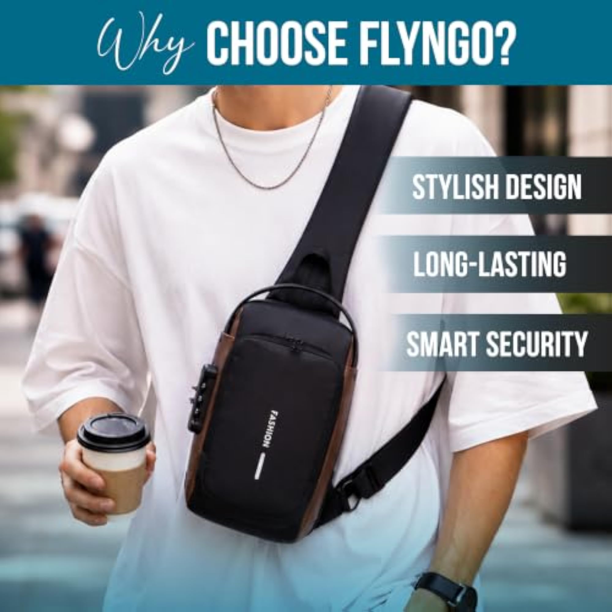 Stylish Crossbody Backpack for Men & Women