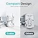 COSLUS Electric Water Flosser for Teeth: Professional Dental Pick for Orthodontic, Sensitive Gums, Braces - 12 Pressure Settings & ​​5 Multi-Functional Tips for Multiple Users, Home Use, White