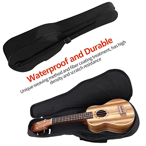 Mdvora Ukulele Case, Black Ukulele Bag For 21 23 26 Inch Ukulele thumb #2