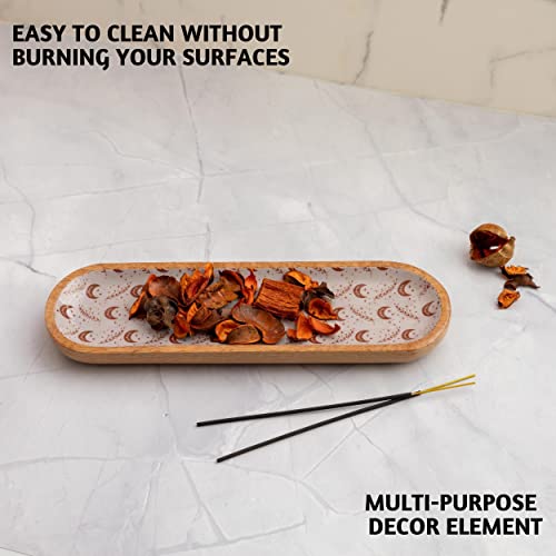 Folkulture Incense Sticks - Set Of 6 Insenses (120 Sticks) For Manifesting With Incense Holder Or Incense Burner Holder, Modern Insence Ash Catcher Or Insense Stick Holder For Home Décor #TOP6