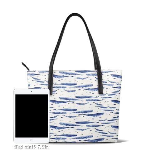 Sac de luxe baleine bleue en polyuréthane premium - 3