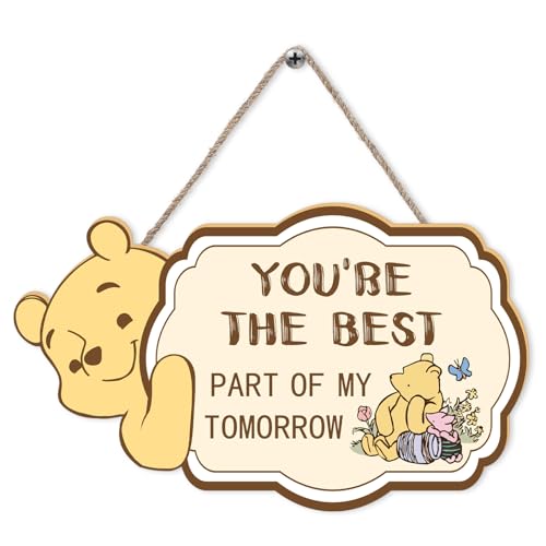 You're the Best Part Hanging Wood Wall Decor - Adorable Baby Stuff - Nursery Sign for Home Kids Room & Door