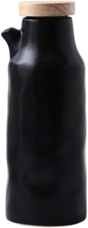 Oil and Vinegar Dispenser - 400ML Ceramic Cruet Bottle for Sauces and Spices - Ideal for Kitchen and Restaurant Use