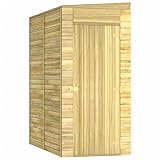 vidaXL Tuinberging 100x210x218 cm geïmpregneerd grenenhout, houten tuinschuur, berging, tuingereedschapsschuur, tuinschuur, blokhut, tuinberging