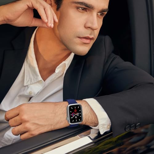 Sport Band Compatible with Apple Watch Bands 40mm 38mm 41mm 42mm 44mm 45mm 49mm for Women Men,Soft Silicone Waterproof Replacement Strap for Apple Watch Series 11 10 9 8 7 6 5 4 Ultra 3 2 1 SE — view 5