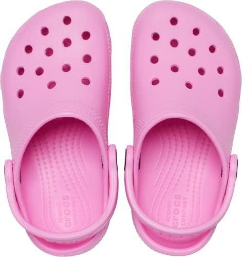 Crocs Kids Classic Clog (Toddler) - Clogs for Kids - Synthetic Upper - Ventilation Holes - Round Toe Taffy Pink 7 Toddler M - 2