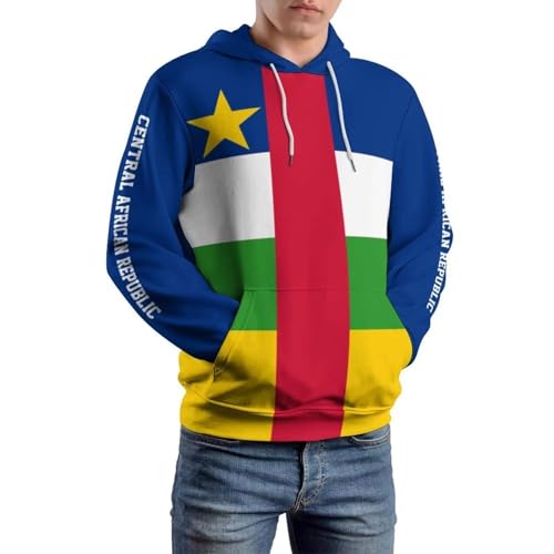 Sweat capuche homme Centrafrique ample pour rester au chaud tout l'hiver