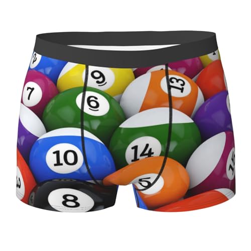 YOFIEN Boule de Billard, sous-vêtements pour Hommes, Boxer Confortable, Doux et Extensible
