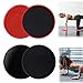 4Pcs Dischi Scorrimento Disco Scorrevole Dual Sided Slider Fitness Scorrevole Cursori Vita Glutei Addominali Esercizi Attrezzi Portatili,Per Casa, Palestra, Yoga, Pilato, Esercizi Per Tutto Il Corpo