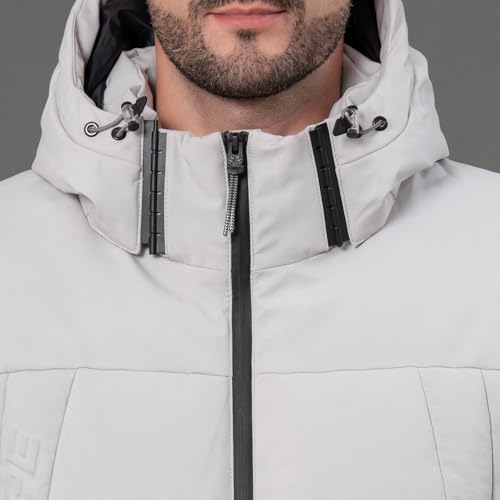 Image of Red Tape Polyester Hooded Standard Length Jacket For Men | Padded & Detachable Hood | Enhanced Comfort