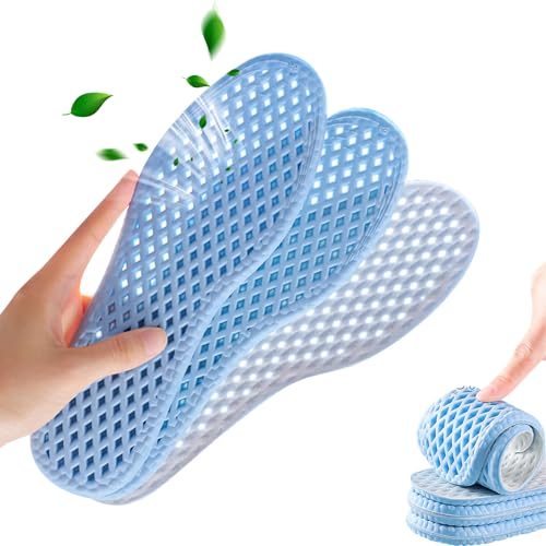夏用インソール 疲れない 蒸れない 衝撃吸収 超軽量中敷き 抗菌 消臭 通気 インソール て快適 サイズ調整可能 サポーティブリバウンド 立ち仕事 スポーツ用 男女兼用(M 37-38(24.5cm))