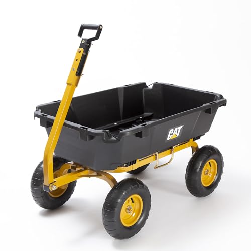 CAT 7 cu ft Dual Side Dump Cart with 1200lbs