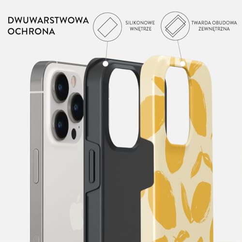 BURGA Etui na iPhone 14 Pro – Dwuwarstwowa Hybrydowa Obudowa z Amortyzującym TPU, Odporna na Zarysowania, Podniesiona Ramka dla Ochrony Ekranu, Kompatybilne z MagSafe do Codziennego Użytku
