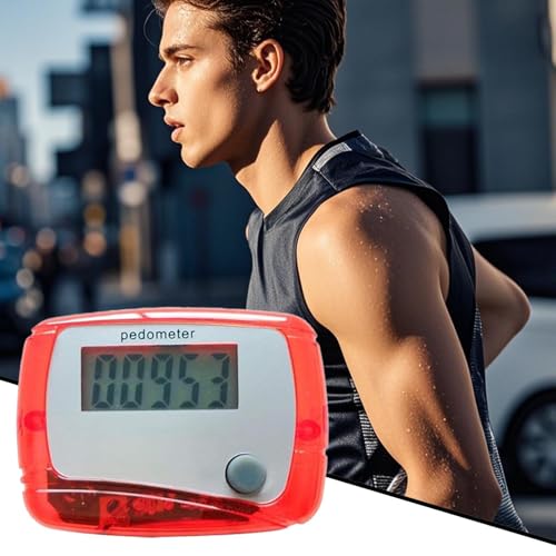 Kalorienzähler, Schrittzähler zum Gehen, digitaler LCD-Schrittzähler, Tagesziel-Monitor für Sport, Reisen, Abenteuer, Schwimmen, Indoor-Workout, Wandern, Senioren, Outdoor