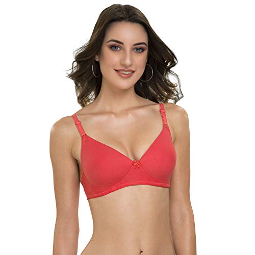 Image of Tweens - Heavily Padded Semi Push-Up Bra - Polyamide Fabric - 3 /4th Coverage, Wireless, Multiway Straps, Seamless - Everyday T-Shirt Bra