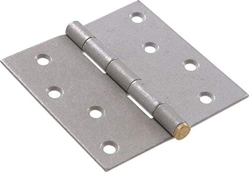 Hardware Essentials 851269 General Purpose Square Corner Hinges Fixed Pin Galvanized 4" image 4
