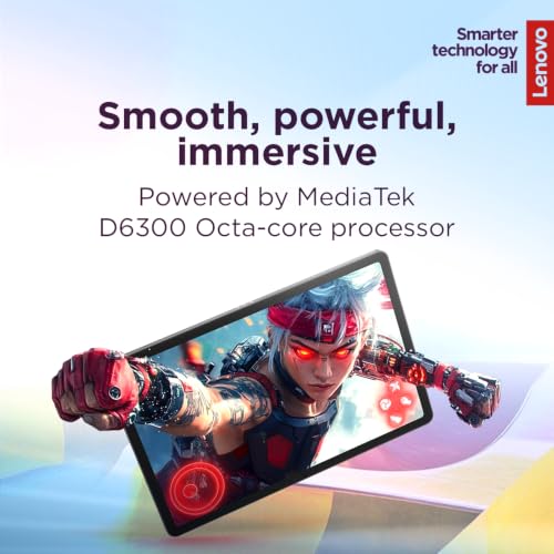 Image of Lenovo 11 inch 2.5K Tablet for Students, 90Hz IPS Touchscreen, MediaTek Dimensity, 4GB RAM, 256GB (UFS+SD) Storage, Android 15, Dolby Atmos Speakers, Up to 12Hr Battery, Included Stylus Pen & Folio Case