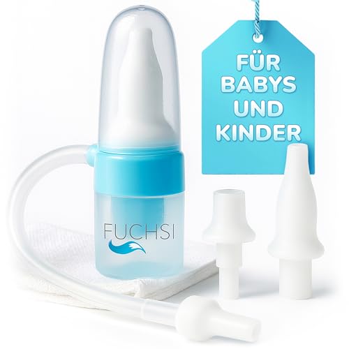 FUCHSI Nasensauger Baby & Kinder - Inkl. Extra Aufsätze & Filterlos I Aus sicherem Medizinsilikon & Wiederverwendbar I Nasenschleimabsauger Nasen Sauger Babys Säugling & Kleinkind nasal aspirator baby FUCHSI Nasensauger Baby & Kinder - Inkl. Extra Aufsätze & Filterlos I Aus sicherem Medizinsilikon & Wiederverwendbar I Nasenschleimabsauger Nasen Sauger Babys Säugling & Kleinkind nasal aspirator baby