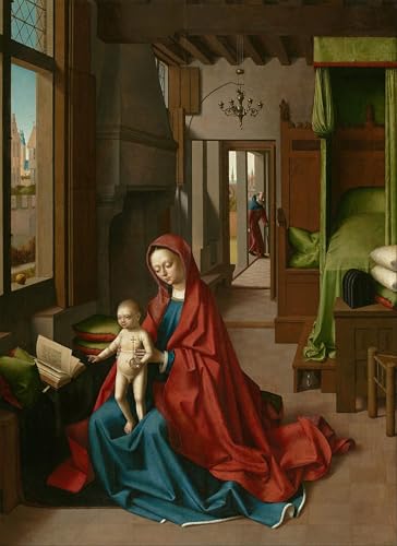 Toile Vierge à l'enfant Petrus Christus pour créer un salon serein et apaisant
