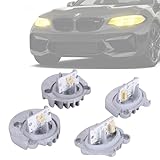 4Pcs Yellow Angel Eye DRL Modules Ballast Xenon Headlight Led Boards 63117388923, Compatible with 2014 2015 2016 2017 BMW F87 M2 F22 F23 M235i, Replaces 63117388924