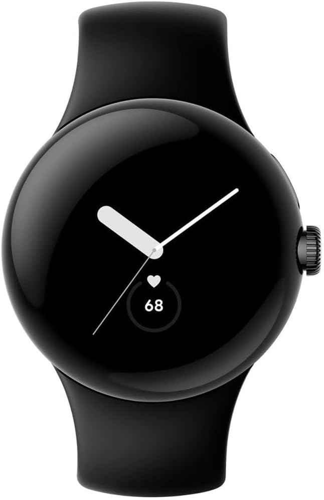 Pixel Watch 41mm Smartwatch with WiFi, GPS, BT and Heart Rate Monitor in Bulk Packaging (Active Obsidian)