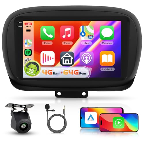 Autoradio pour Fiat 500X Hodozzy avec écran tactile 9 pouces et système Android Auto