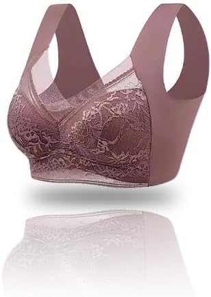 Amazon Fashion Womens Clothing 2025 Spring Deals 2025 Zenchic Push-Up Lace Bra Womens Comfy Anti-Sagging Bra Zenchic Bra Plus Size Sports Bra Posture Correction Bra 2025 Brown