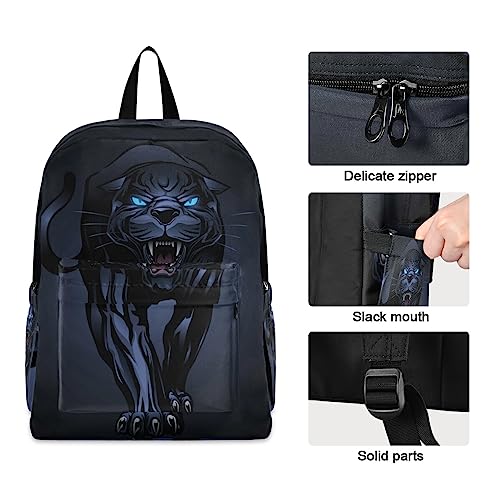 Senya Backpack Travel Rucksack For Adult Men Women, Roaring Black Panther Lightweight School Bag For Students Teens Girls Boys #TOP3