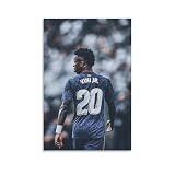 LOGAUT Vinicius Jr Poster Vini Jr Signed Football Poster Wall Art Canvas Print, Room Aesthetic Home Decoration Painting; (V5109); Unframe; 12x18inch(30x45cm)