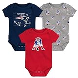 Outerstuff Newborn & Infant New England Patriots Team Starter 3-Pack Bodysuit Set