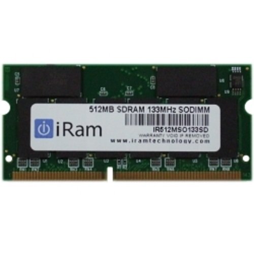 iRam Technology Macp SDRAM PC133 144pin 512MB SO-DIMM IR512MSO133SD